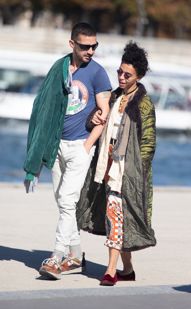 Shia LaBeouf and FKA twigs Get Cozy Together in Paris - E! Online - UK